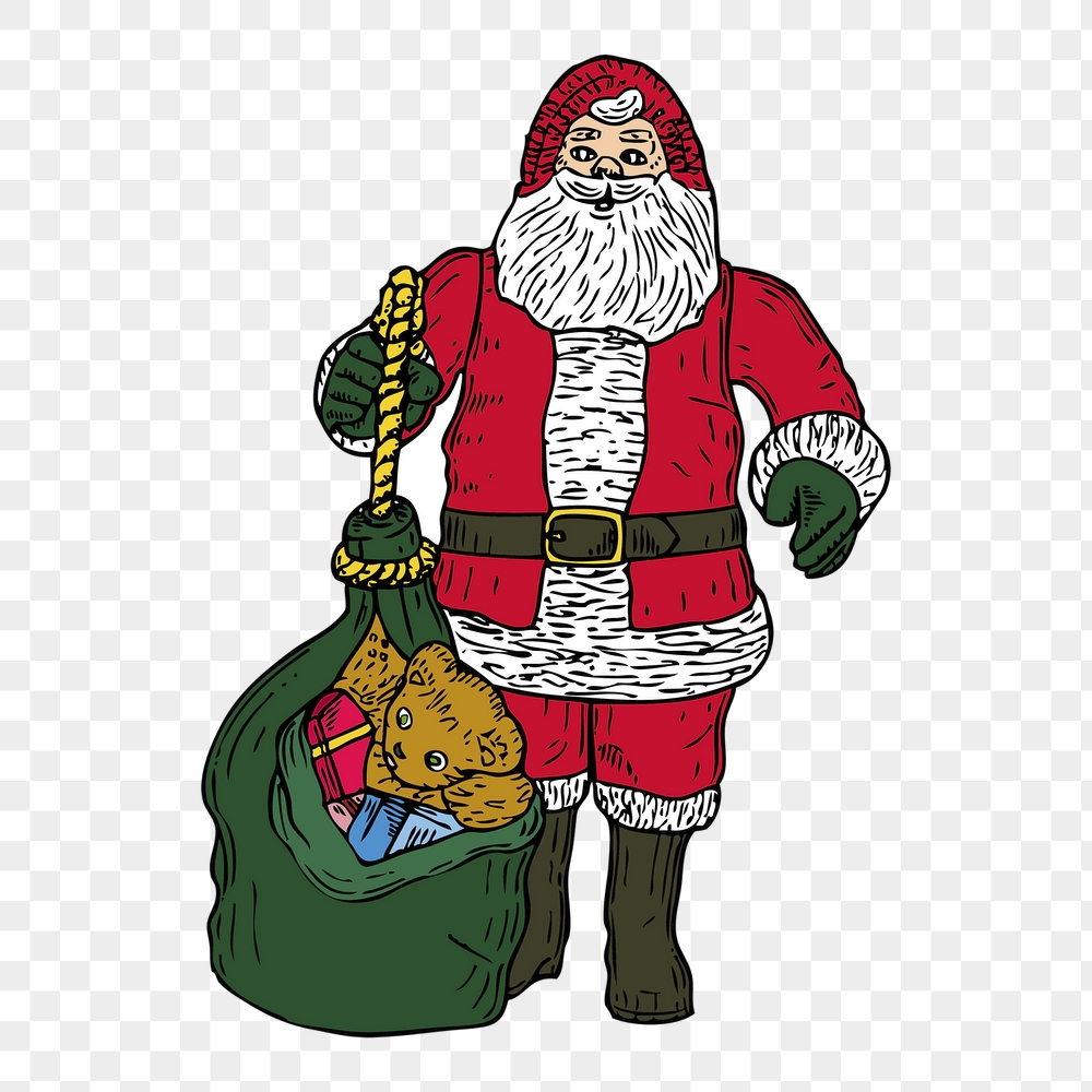 Santa Claus png sticker, Christmas | Free PNG - rawpixel