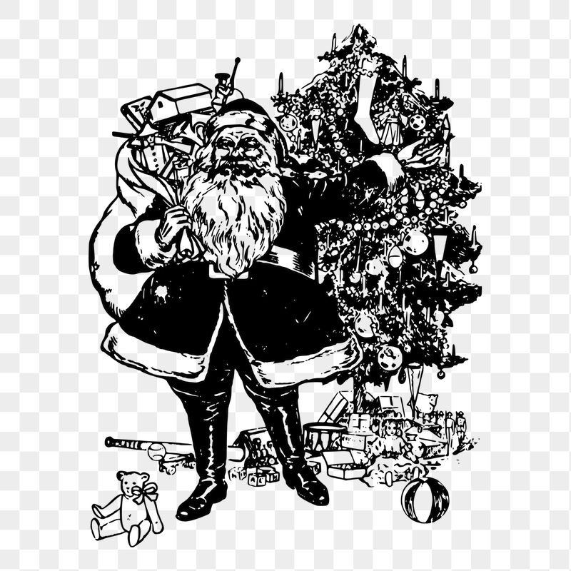 Santa Claus png sticker illustration, | Free PNG - rawpixel