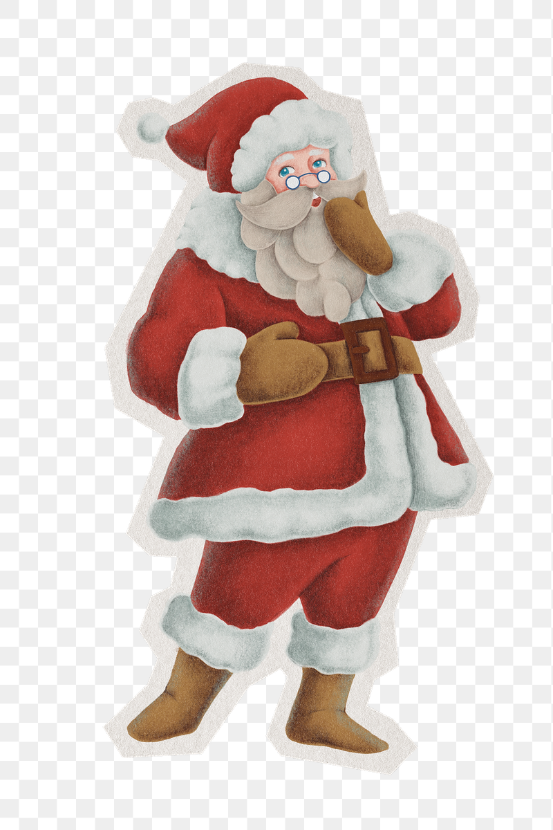Santa Claus png sticker, paper | Free PNG - rawpixel