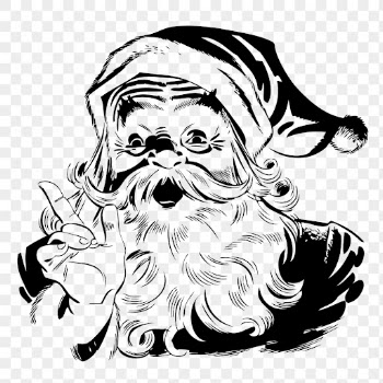 Santa Claus png, vintage Christmas | Free PNG Illustration - rawpixel