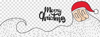 Santa Claus Père Noël Christmas, Christmas beard transparent background PNG clipart
