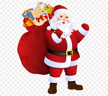 Santa Claus Père Noël Clip art - Transparent Santa Claus with Bag of Gifts 