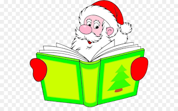 Santa Claus Reading Book Clip art - Santa Claus png download - 600 ...