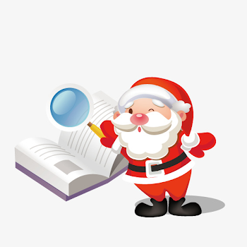 Santa Claus Reading, Vector, Santa Claus, Books PNG and Vector for ...