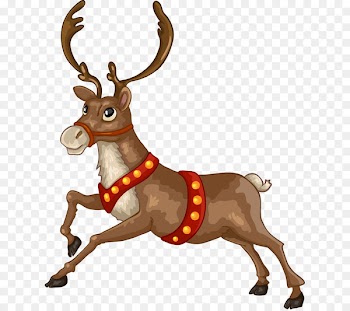 Santa Claus Reindeer Christmas card Illustration - Christmas reindeer 