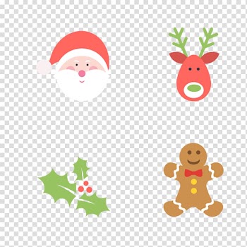 Santa Claus Reindeer Christmas ornament , Christmas material transparent background PNG clipart