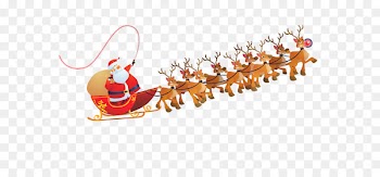 Santa Claus Reindeer Sled Clip art - Santa Claus PNG Transparent Images 