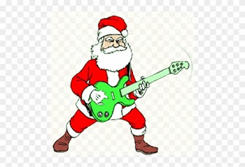 Santa Claus Rockero - Merry Christmas Gif With Music