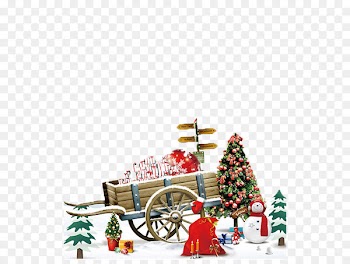 Santa Claus Royal Christmas Message Christmas card Wish - Christmas material trolleys 