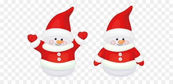 Santa Claus's reindeer Christmas Clip art - Transparent Cute Red Santa Claus Decor Clipart 