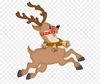 Santa Claus's reindeer Christmas ornament Character - Cute Reindeer PNG Clipart 