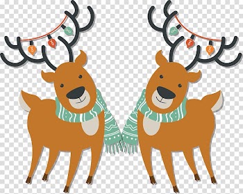Santa Claus's reindeer Santa Claus's reindeer Christmas, Christmas Reindeer transparent background PNG clipart
