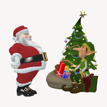 Santa Claus sticker, 3D Christmas | Free Vector - rawpixel