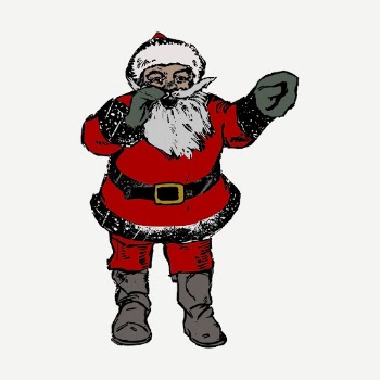 Santa Claus sticker, Christmas vintage | Free PSD - rawpixel