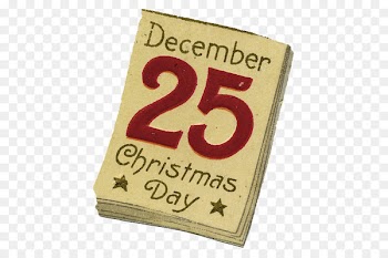 Santa Claus Twelve Days of Christmas 25 December Clip art - Vintage Calendar Cliparts 