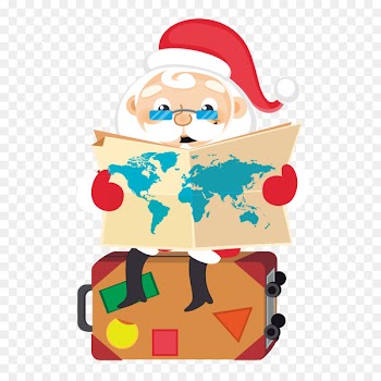 Santa Claus Vector graphics Portable Network Graphics Map Clip art - associate map 