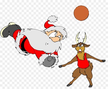 Santa Claus Volleyball Christmas Day Sports Gift - artsy 