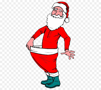 Santa Claus Weight loss Exercise Weight training Clip art - wc png ...