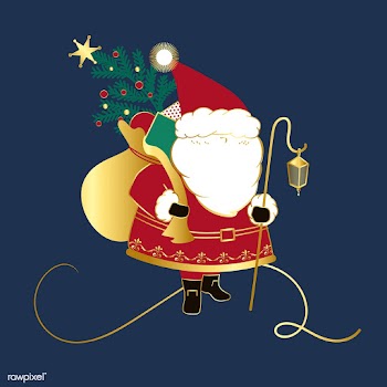 Santa Claus with a sack vector | Free stock vector - 503475