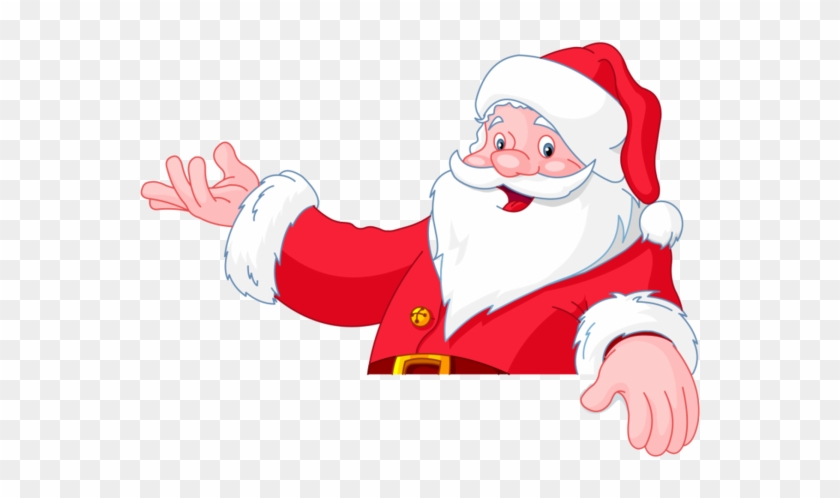Santa Claus Xmas Clip Art Images On A Transparent Background - Santa Face Transparent Background Clipart