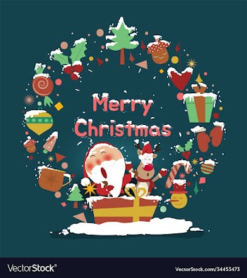 santa clausreindeerhappy new yearhappy greeting