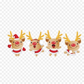 Santa Clauss reindeer Christmas Clip art - reindeer 