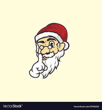 Santa has secret vector image