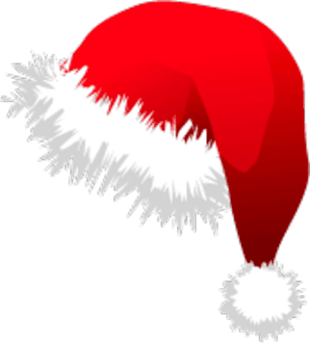 Santa hat cartoon clip art - ClipartAndScrap