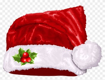 Santa Hat Stocking Clipart Kid - Merry Christmas Cap Png