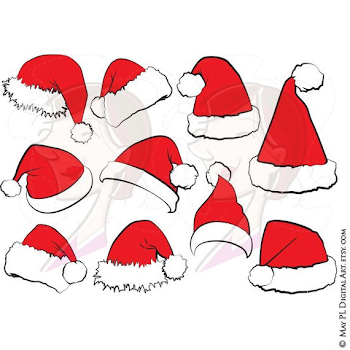 Santa Hat SVG Clipart Christmas Santa Claus Hat Clip Art Santa | Clipartimage.com
