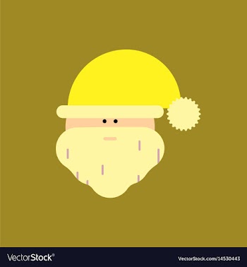 Santa head santa claus face vector image