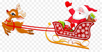 Santa in sleigh clipart 4 » Clipart Station