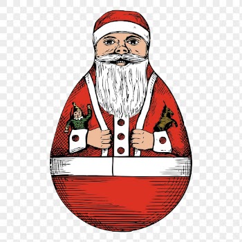 Santa png, vintage Christmas clipart, | Free PNG Illustration - rawpixel