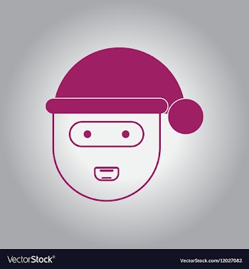 Santa Santa Claus face vector image