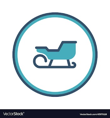 santa sleigh creative icon from christmas icons