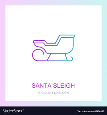 santa sleigh creative icon from christmas icons