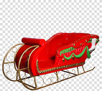 Santa Sleigh PNG Image With Transparent Background