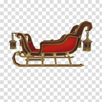 Santa Sleigh Transparent