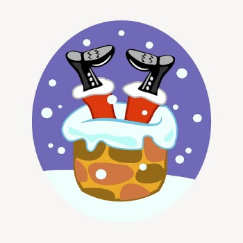 Santa stuck in chimney, Christmas | Free Photo - rawpixel