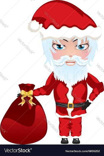Santa with Bag vector image