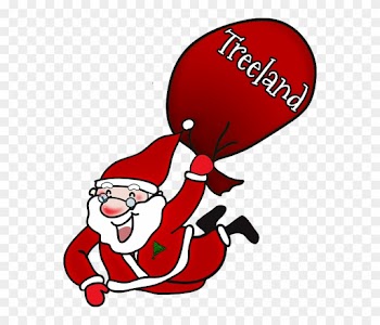 Santa2 - Laughing Santa Claus Large Tote Bag, Natural, Large