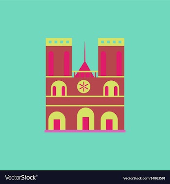 Santiago metropolitan cathedral chile vector image