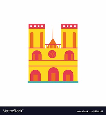 Santiago metropolitan cathedral chile vector image