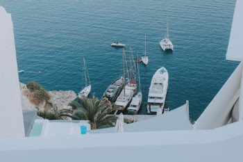 Santorini boat