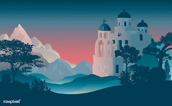 Santorini Cycladic houses design vector desig.. | Free stock vector - 488573