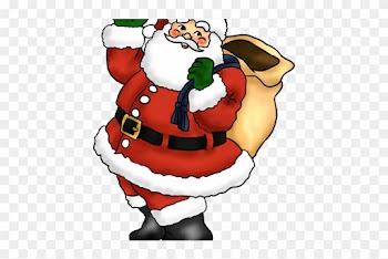 Sanya Clipart Vacation - Santa Christmas Border Clipart