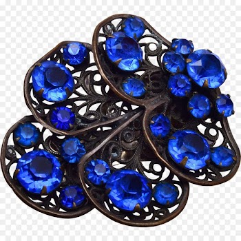Sapphire, Jewellery, Brooch, Cobalt Blue, Blue PNG