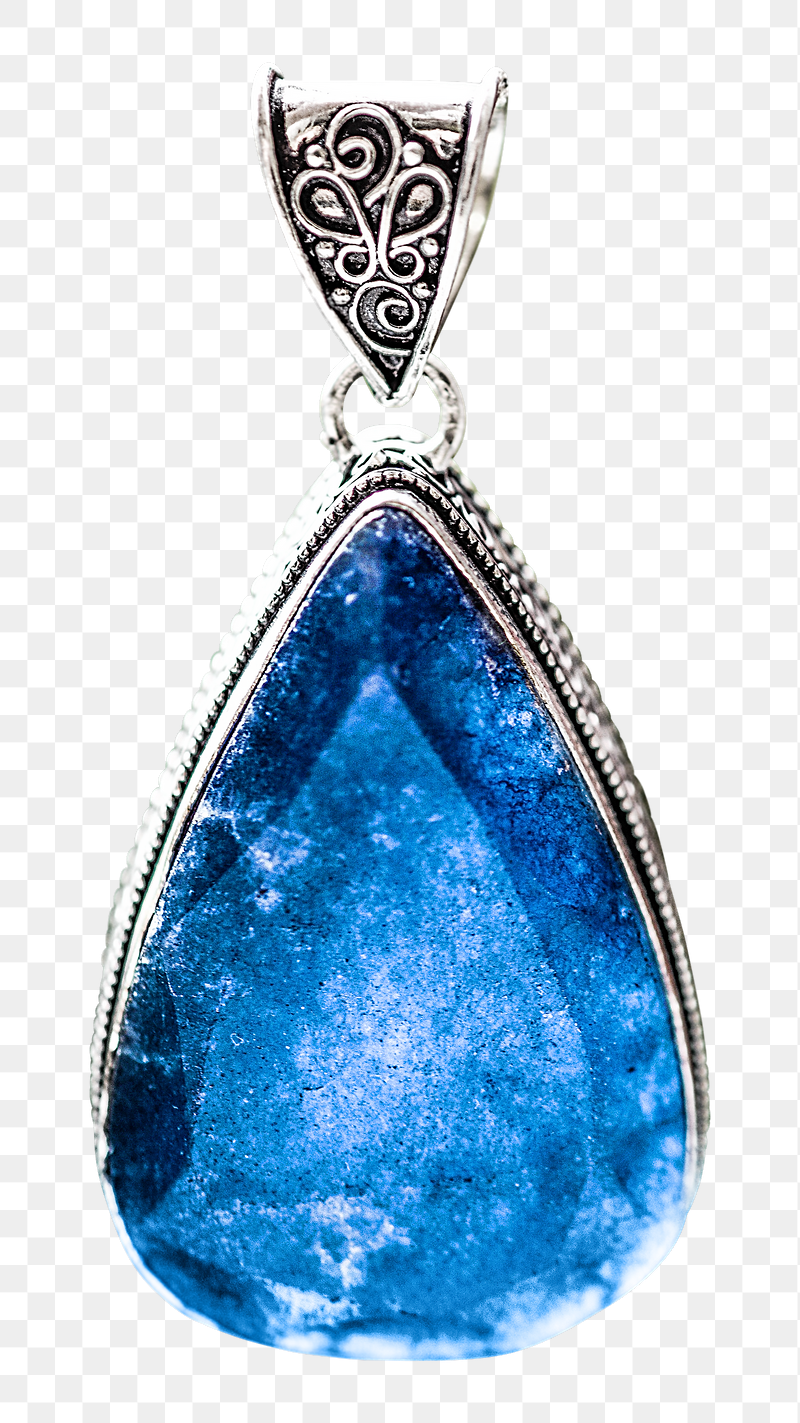 Sapphire pendant jewelry png, transparent | Free PNG - rawpixel