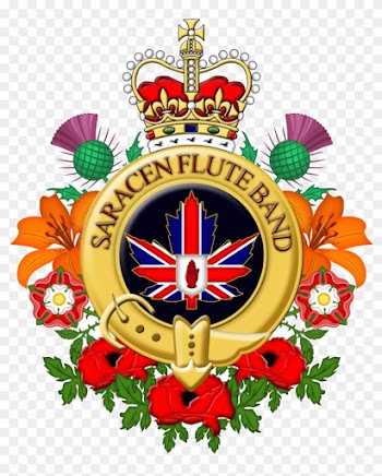 Saracen Flute Band Badge By Britannialoyalist Saracen - Tudor Rose Border