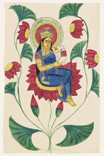 Sarasvati during 19th century painting | Free Photo - rawpixel